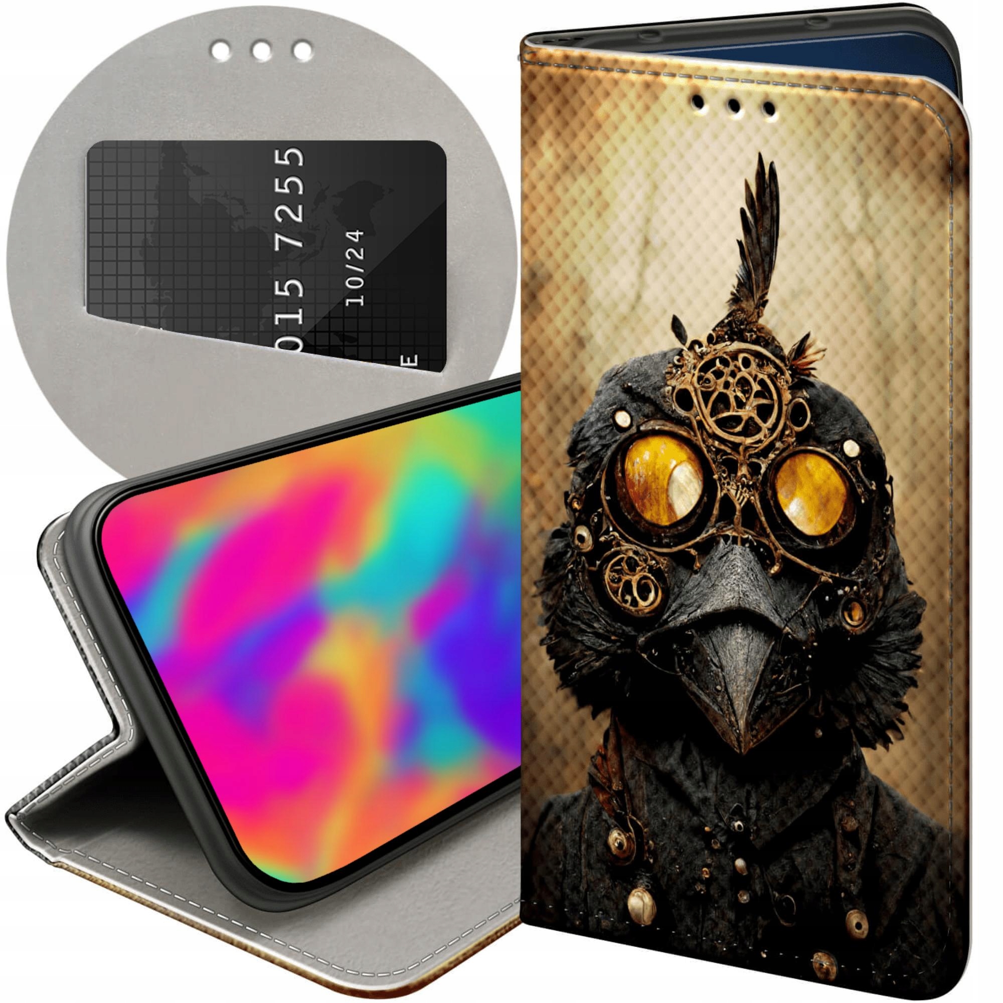 Etui Z Klapką Do Xiaomi Redmi 9 Steampunk Maszyny Laboratoria Futerał
