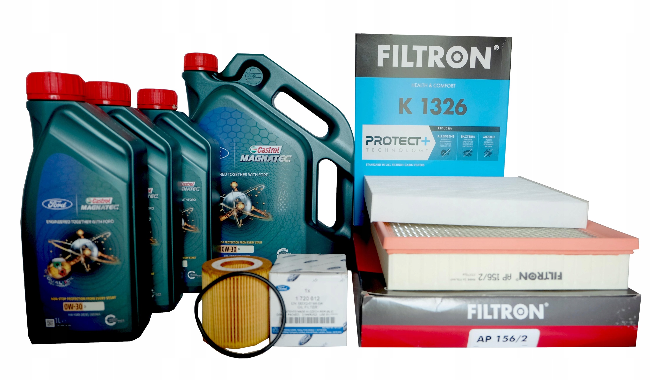 Olej 0W30+ Filtry OE Ford Ranger 2019- 2.0 EcoBlue