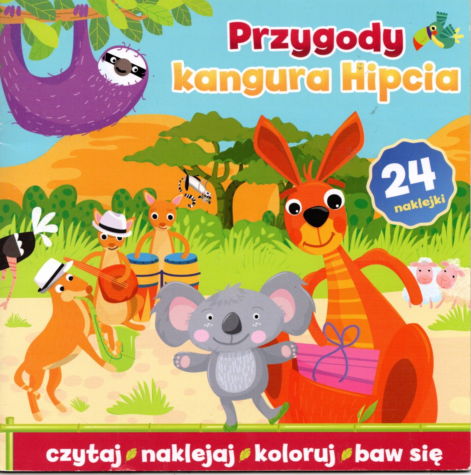

Przygody kangura Hipcia naklejki zadania