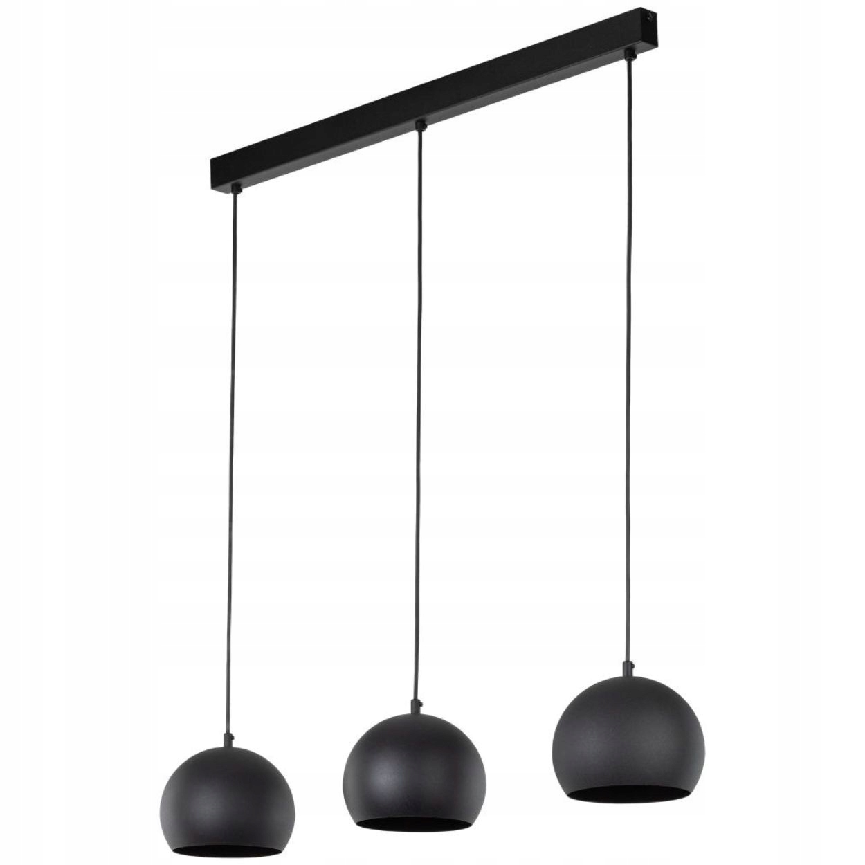 Závěsná lampa Zoe S černá 3xE27 Rustikální Stropní Osvětlení Interiéru