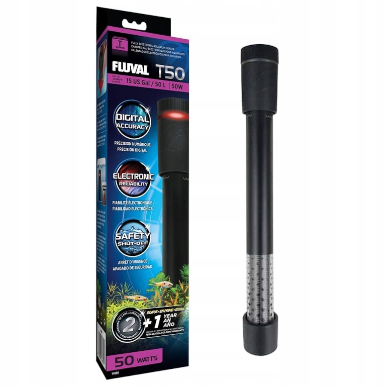 Levně Fluval T50 Fully 50W akvarijní ohřívač