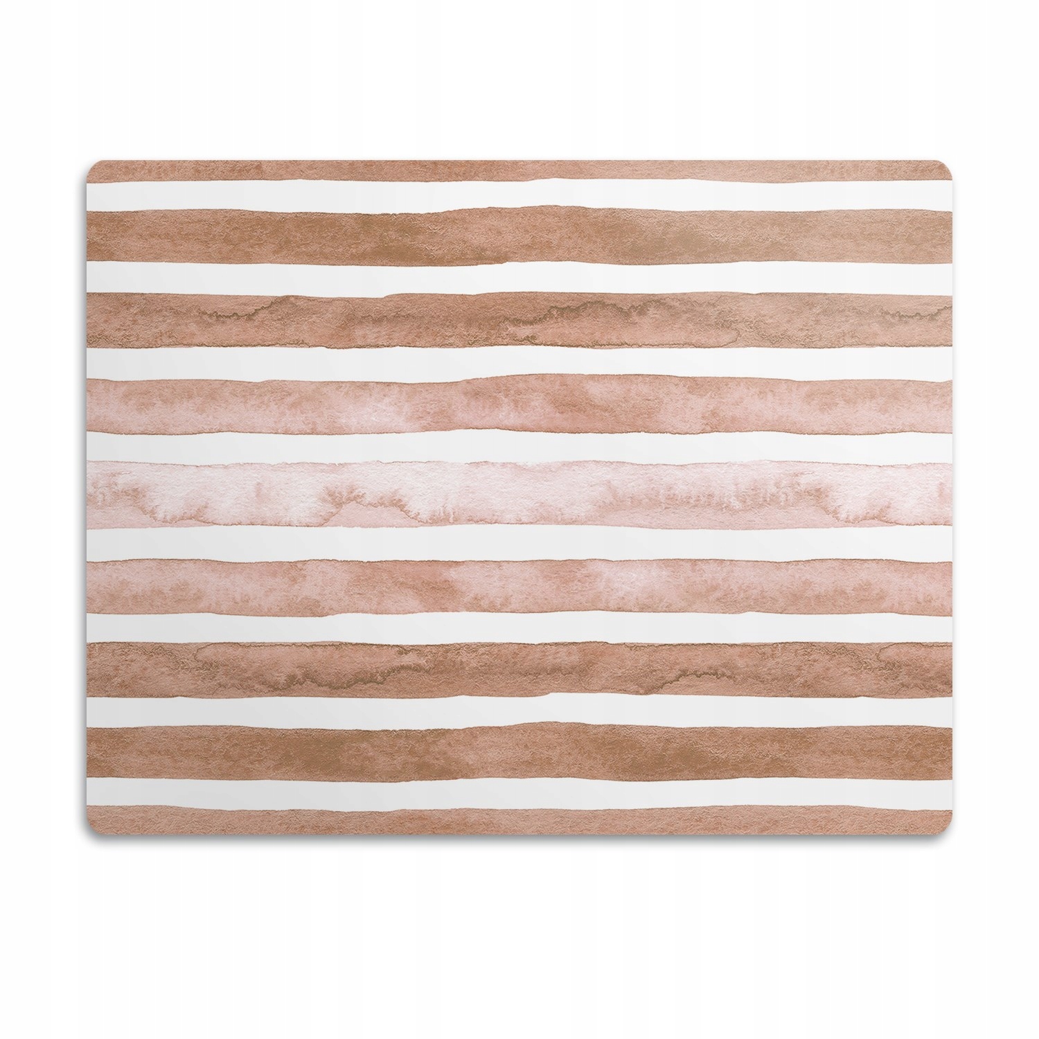 Levně Voděodolná podložka pod misku Hnědé pruhy 60x40 cm