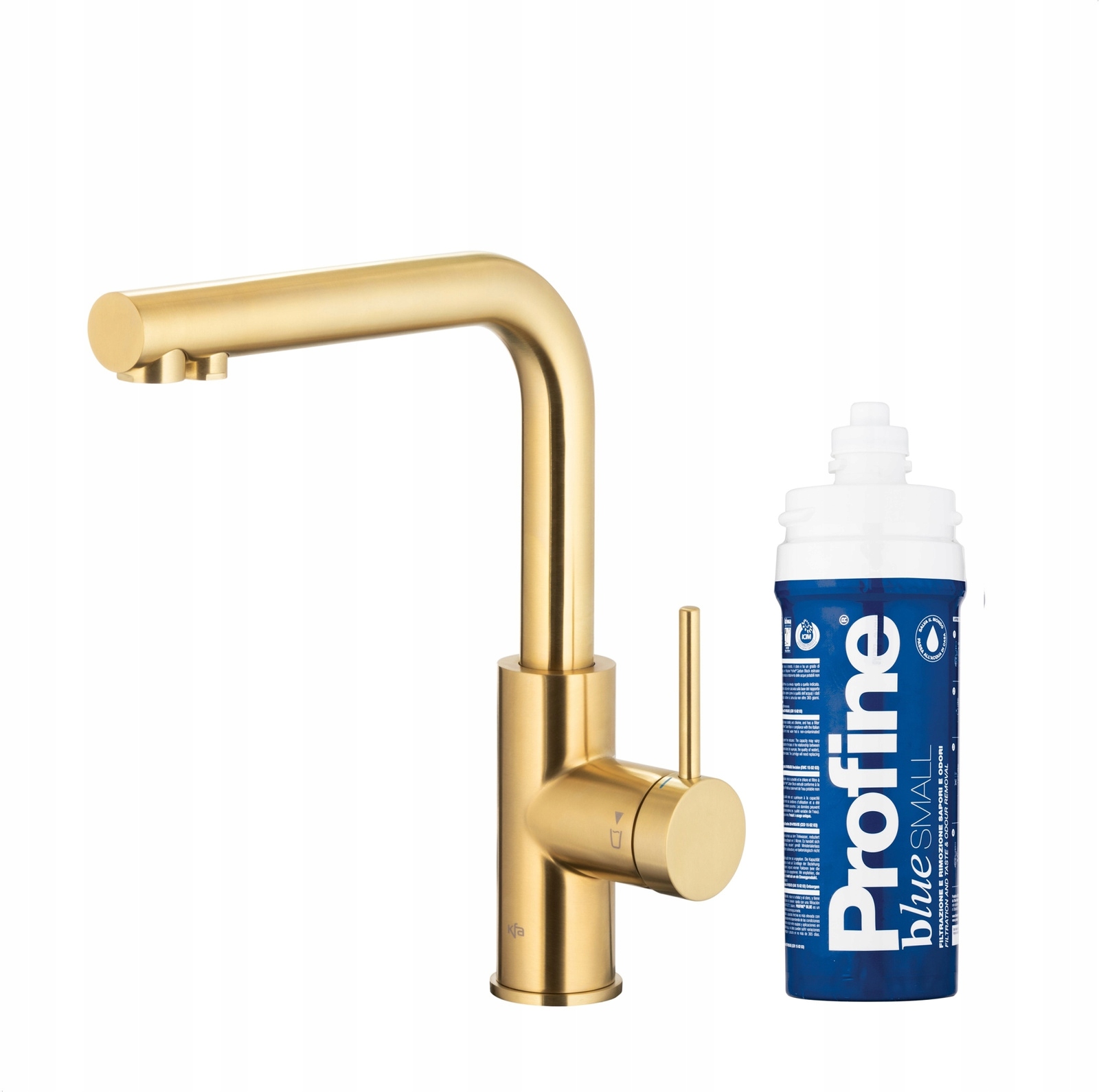 Kfa Kuchynská Batéria Duero Pure Basic Profine Blue S, Brúsené Svetlé Zlato