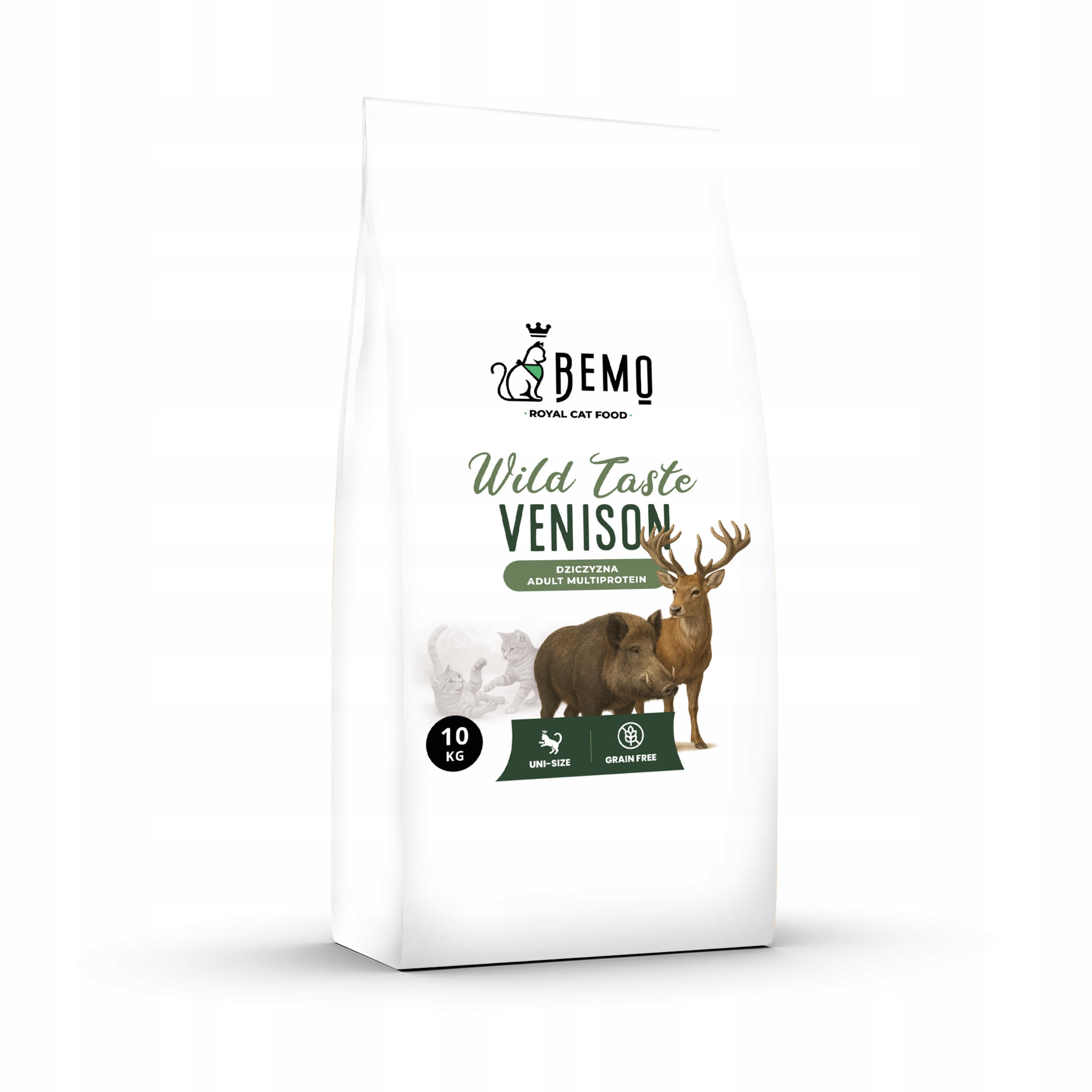 Bemo Cat Wild Taste Venison 10 kg – suché krmivo pro kočky se zvěřinou