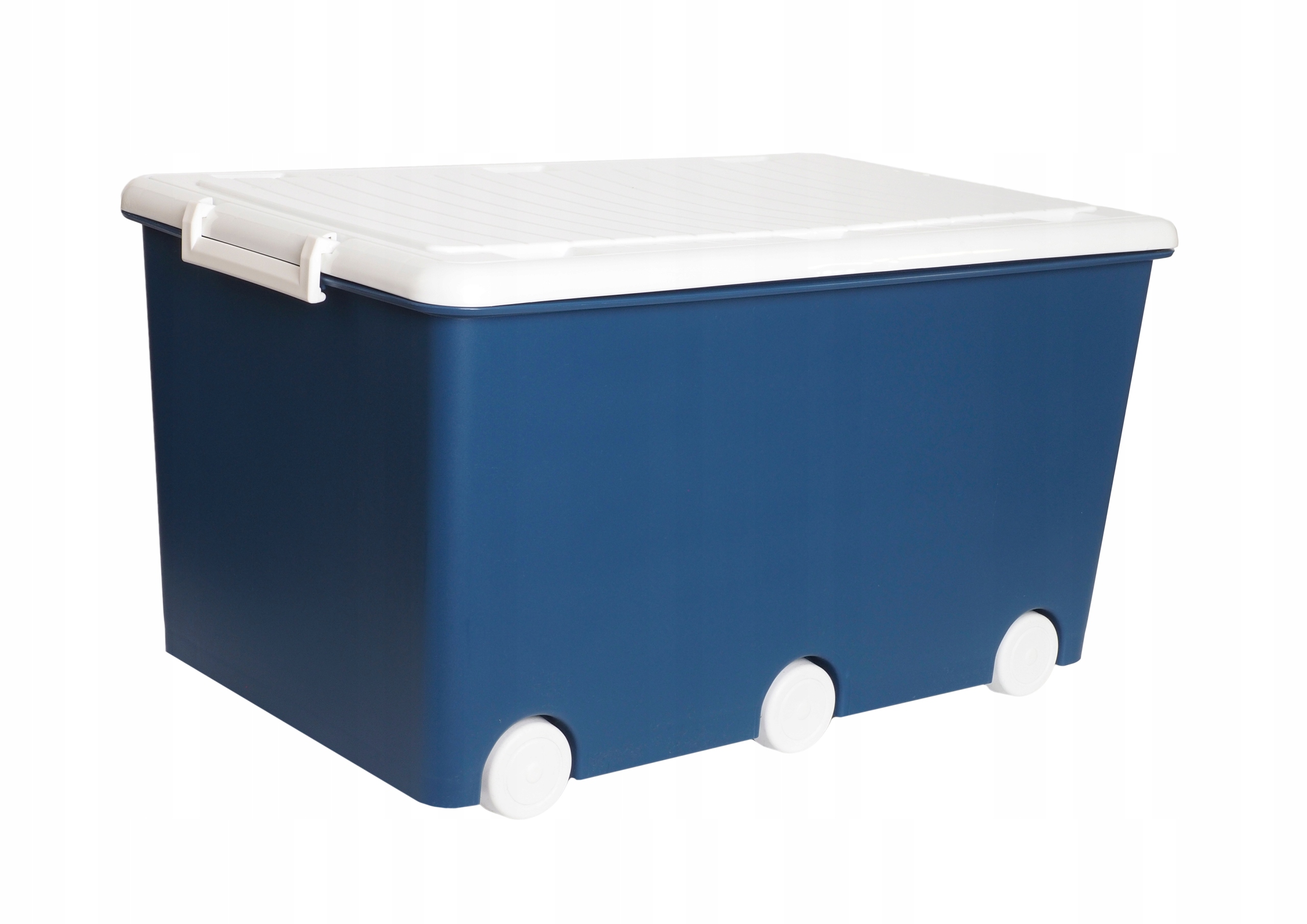 

Pojemnik na zabawki skrzynia pudełko kółka Tega