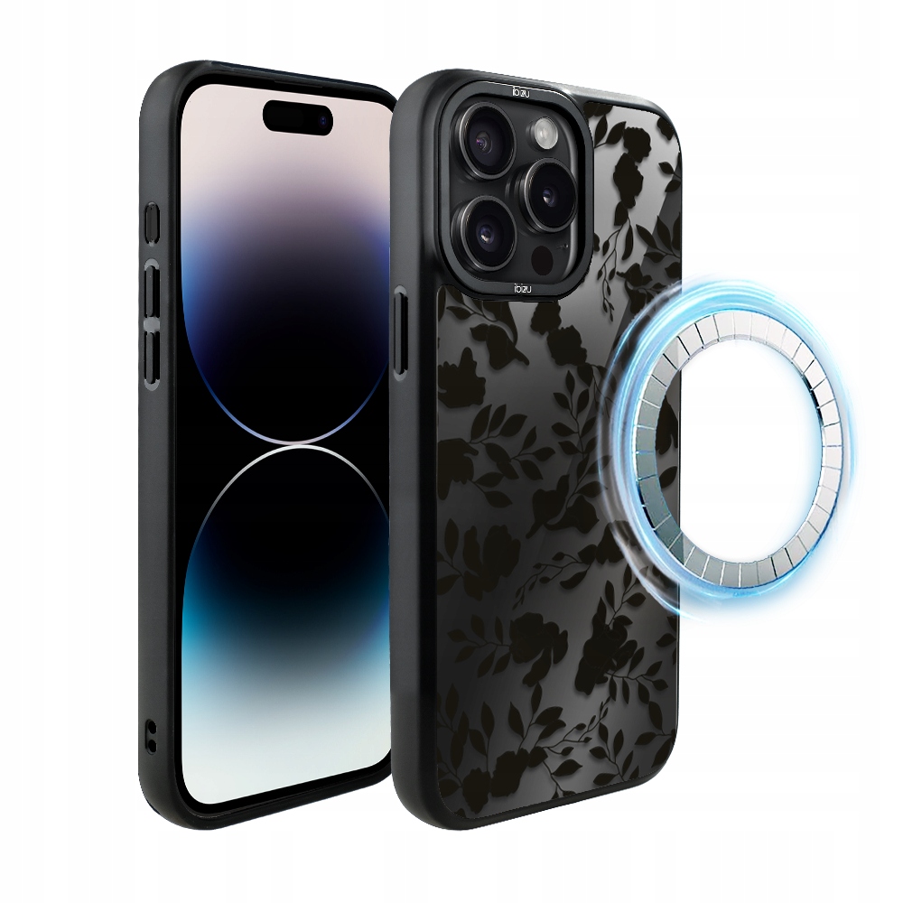 Pouzdro pro iPhone 14 Pro Max Ibizu DropGuard Matt s MagSafe, stín listů