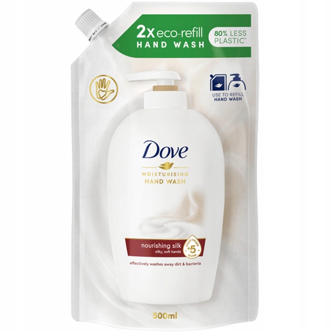 Tekuté mýdlo Dove Moisturising Nourishing Silk Náhradní náplň 500 ml