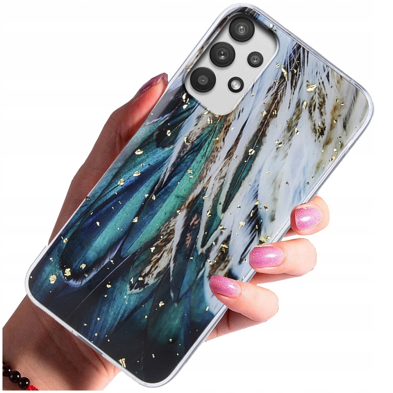 

Etui do Samsung Galaxy A32 5G Gold Case Szkło