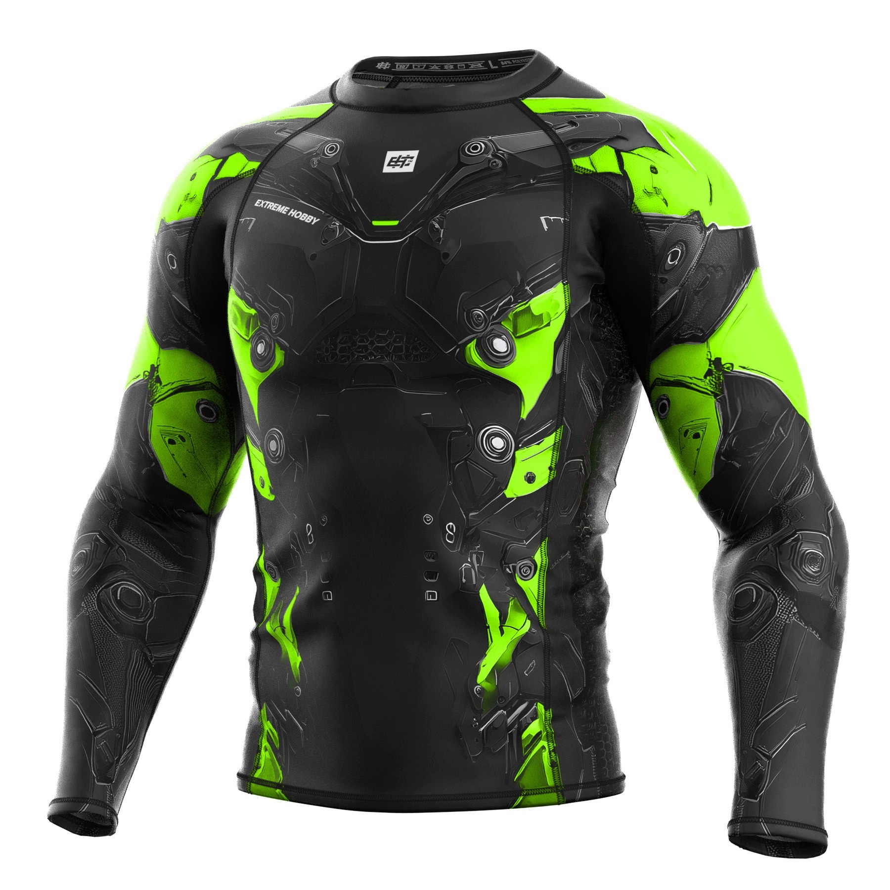 Pánský rašple Extreme Hobby s dlouhým rukávem Iron Force S Limetka