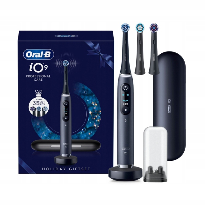 Szczoteczka magnetyczna Oral-B iO 9 Black Onyx Akumulatorowa Czarna