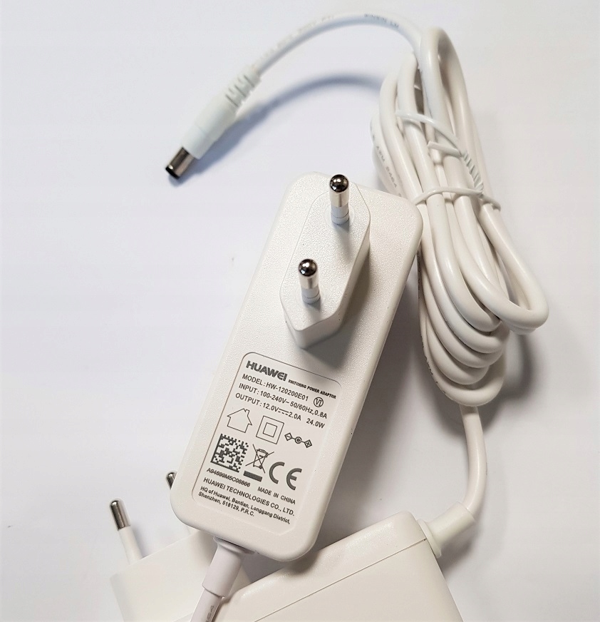 ZASILACZ 12V 2A 2.1mm WTYCZKOWY HUAWEI ROUTER Model HW-120200E01
