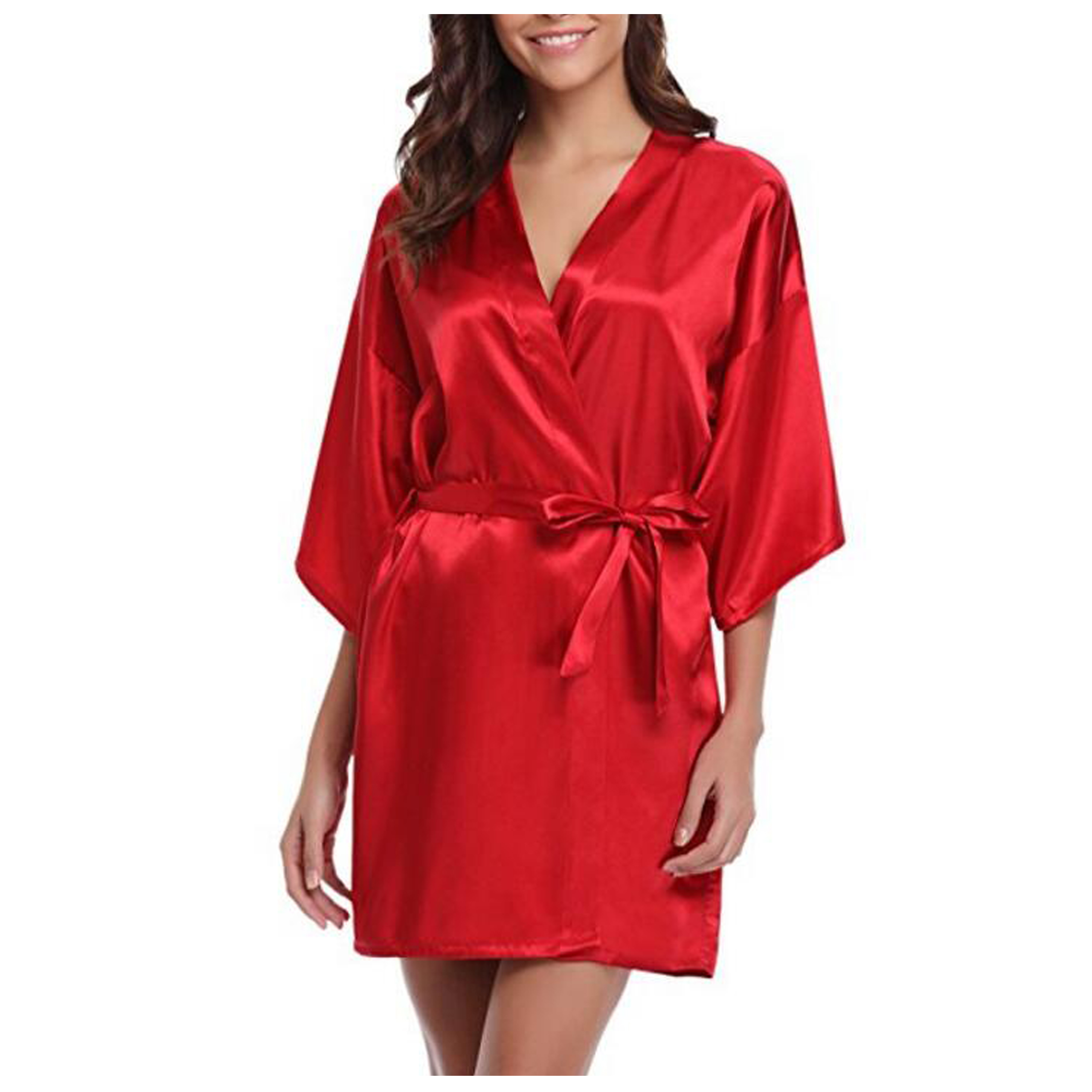 

Szlafrok satynowy Satyna podomka Nie prześwituje