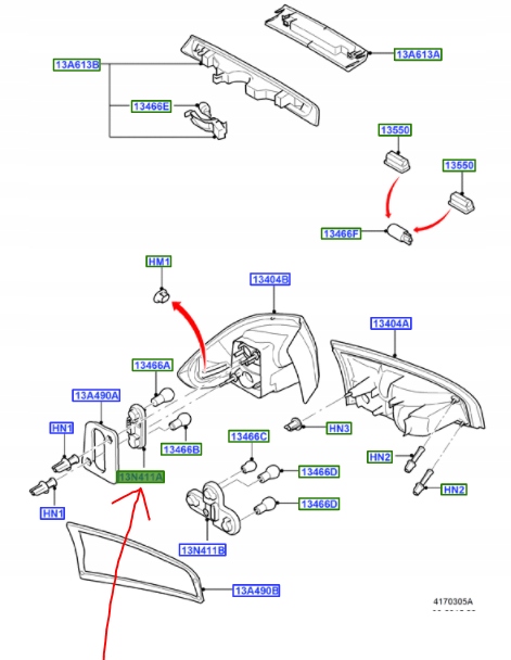 GNIAZDO ZAROWEK TYL FORD S MAX Mk1 2006 2010