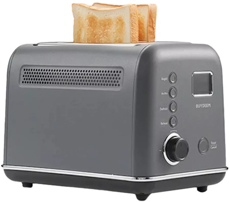 BUYDEEM Automatyczny Metalowy Toster na 2 kromki, DT730E, Ink Grey, EU — 10
