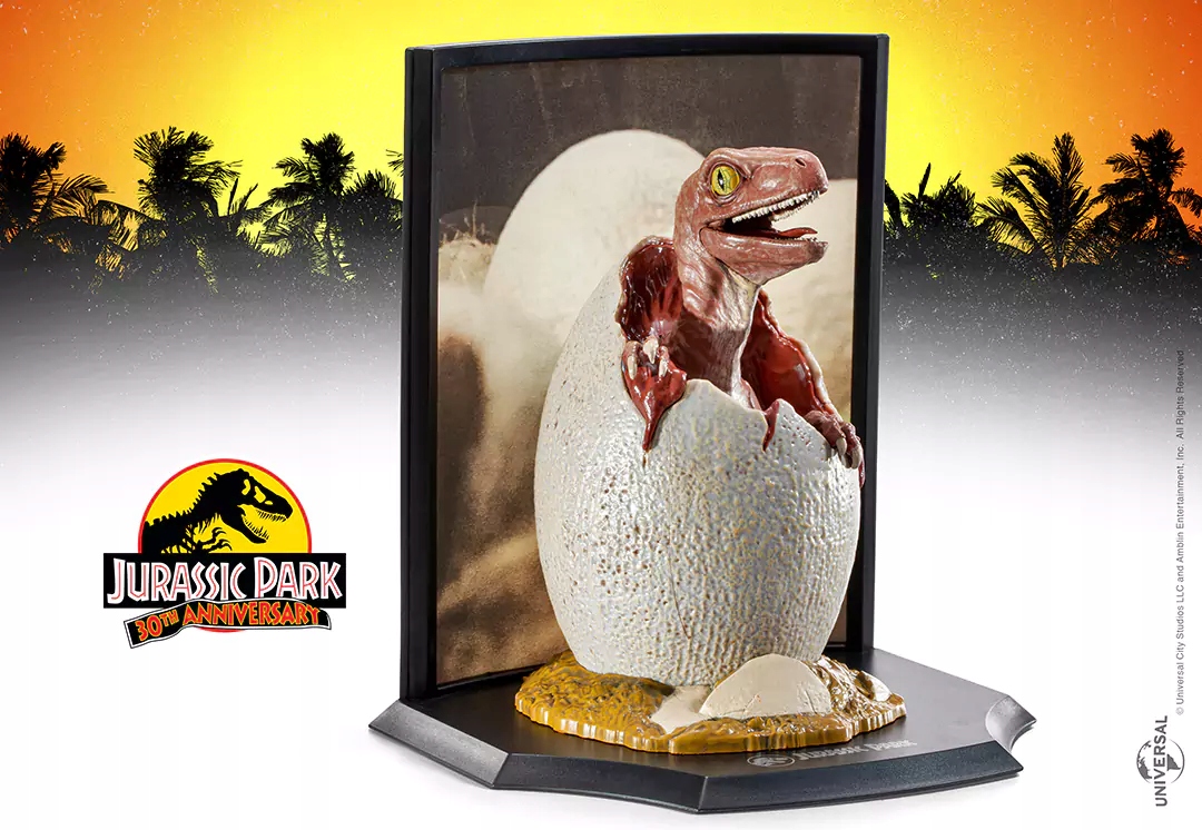 Noble Collection Jurassic Park Vejce Velociraptora Sběratelská figurka