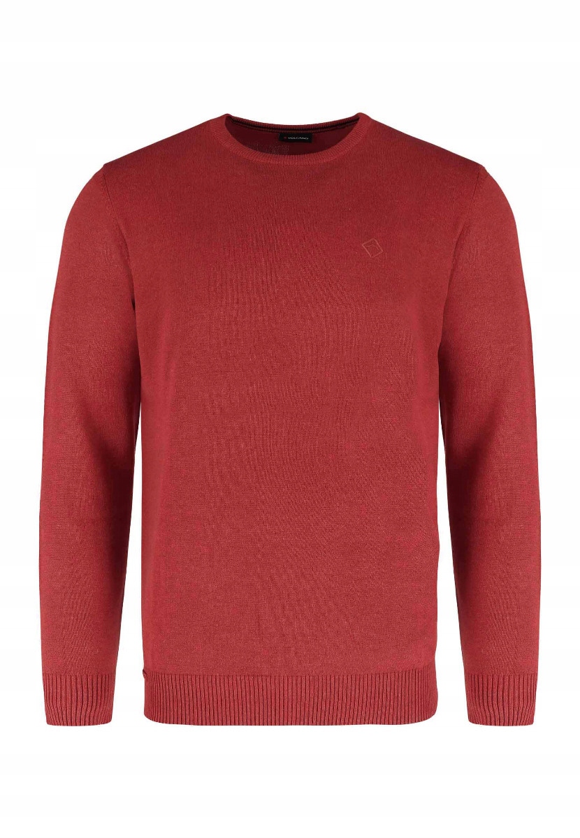 Pánský bavlněný lehký malinový svetr Volcano S-rado M