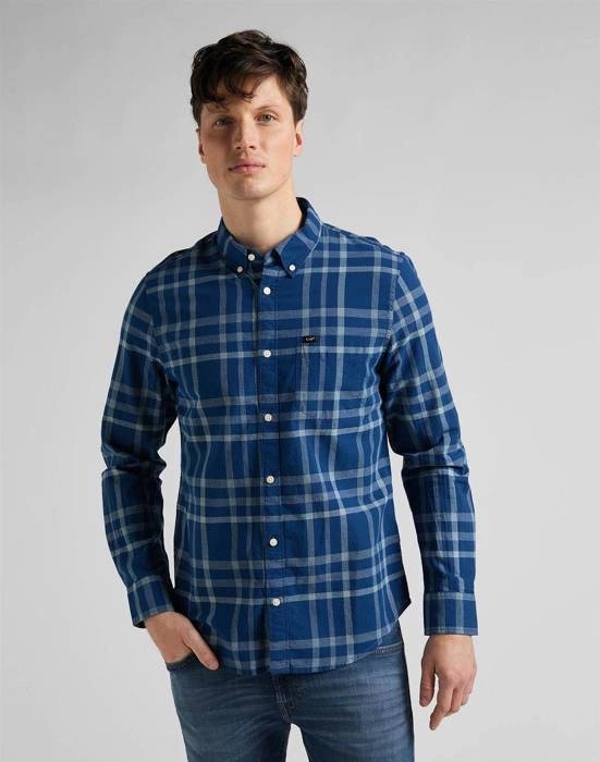 Pánská košile Lee Button Down Mint Blue L880OEUD S