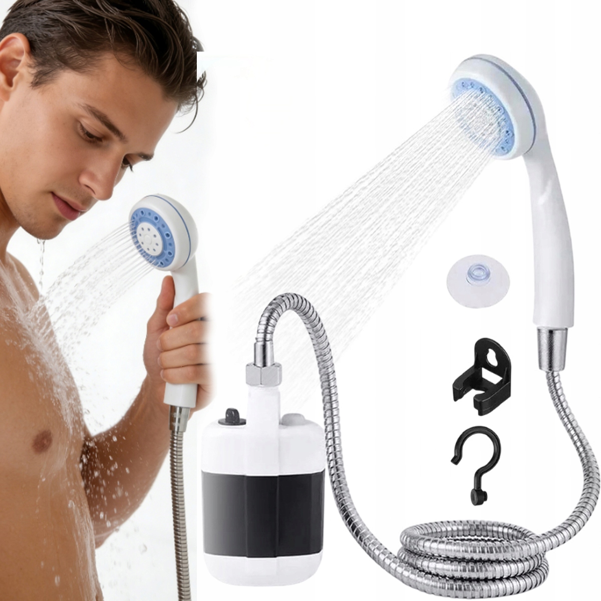 Turistická Akumulátorová Sprcha Usb Snadné Ovládání Rychlý Start 4-5 L Min