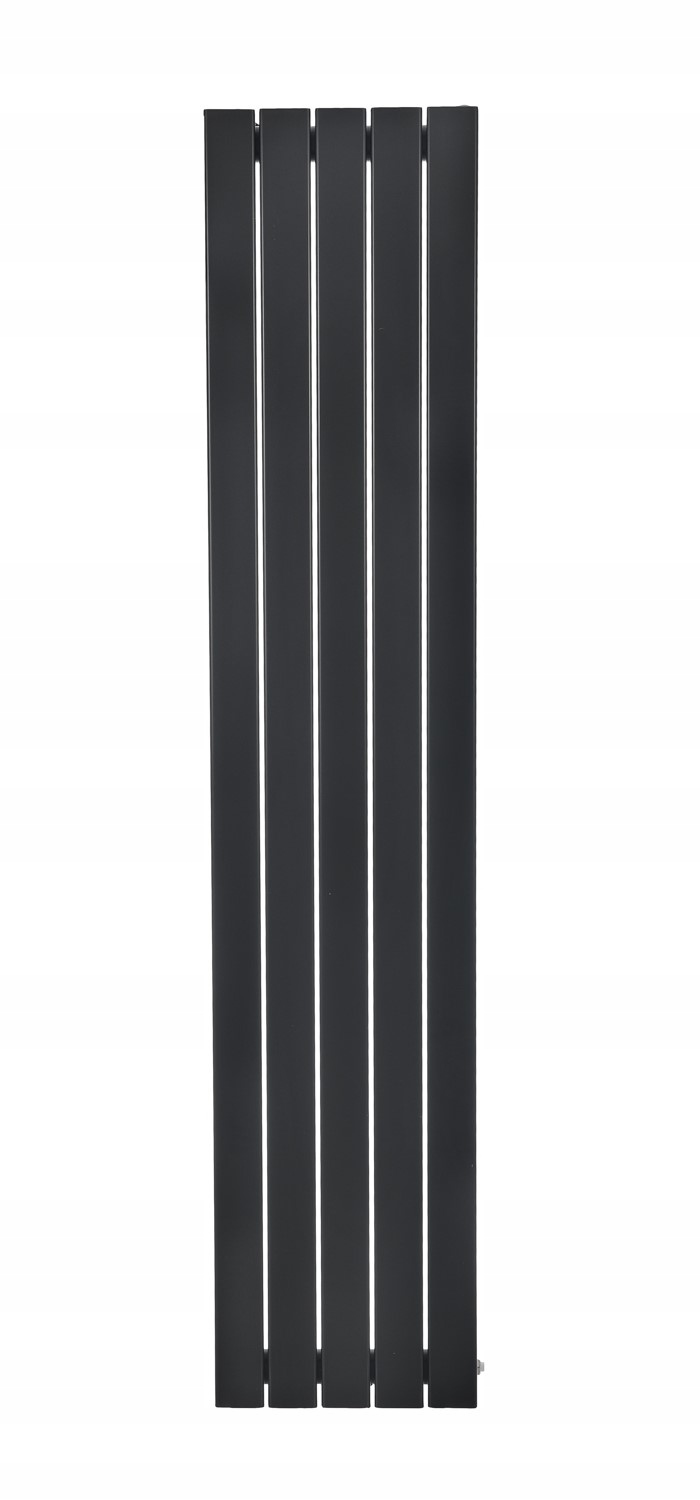 Dekoratívny kúpeľňový panelový radiátor Lotus 140x38 Čierna prípojka 50 mm