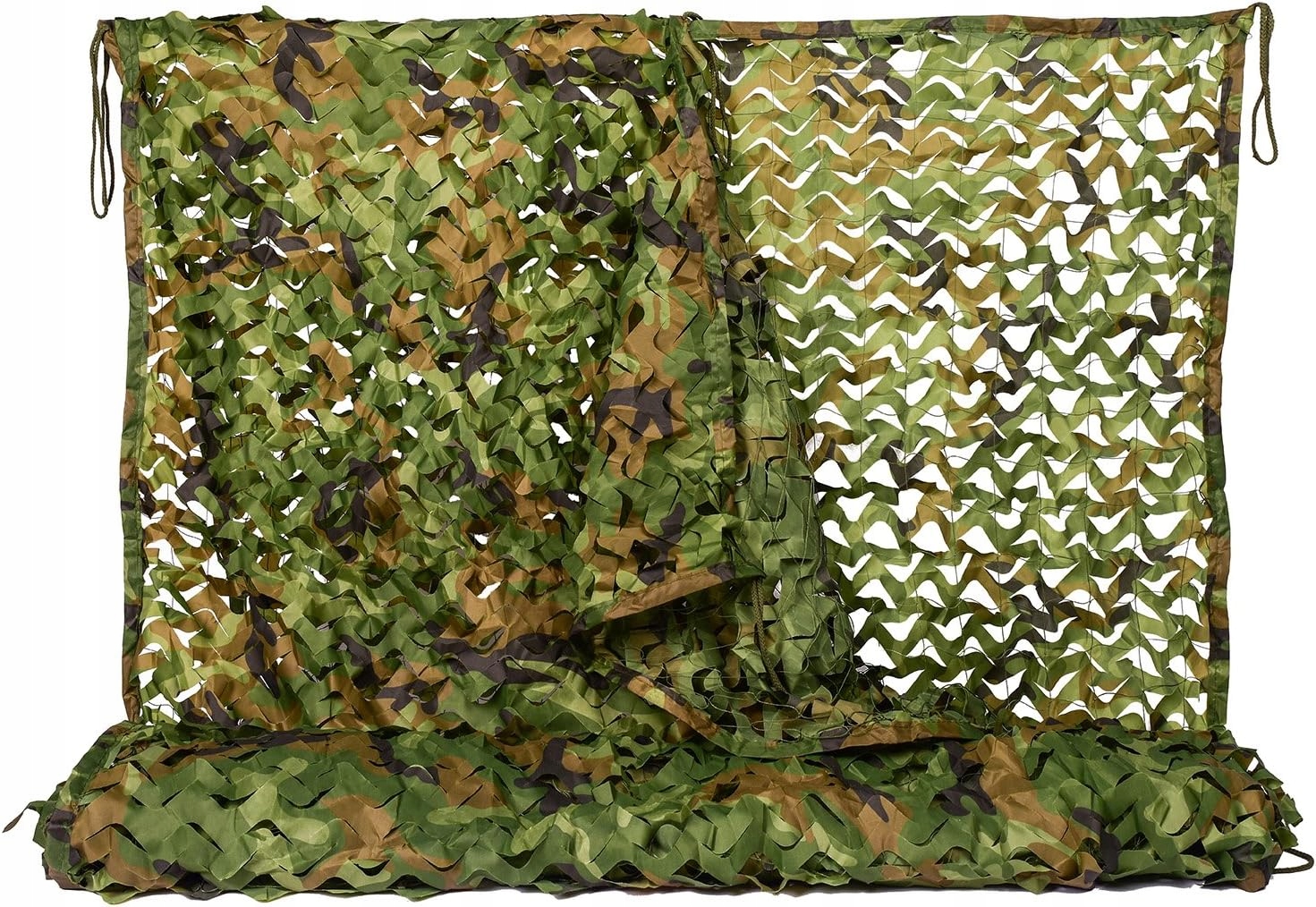 Maskovací Síť Woodland 1,5 × 4 M Se Zesílenou Síťkou A Smyčkami