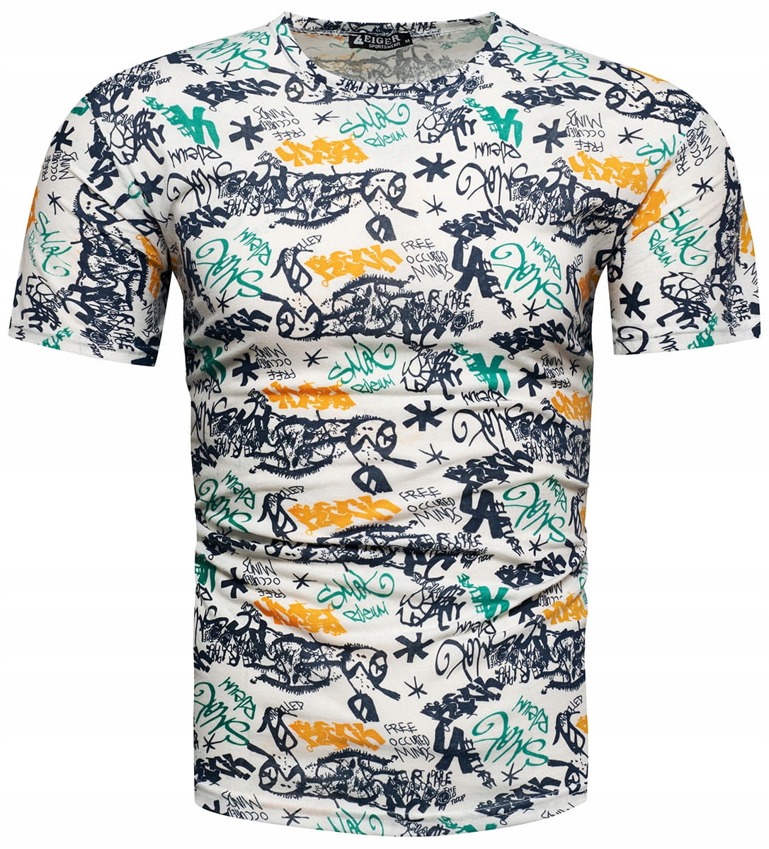 

XXL - Koszulka męska t-shirt z nadrukiem