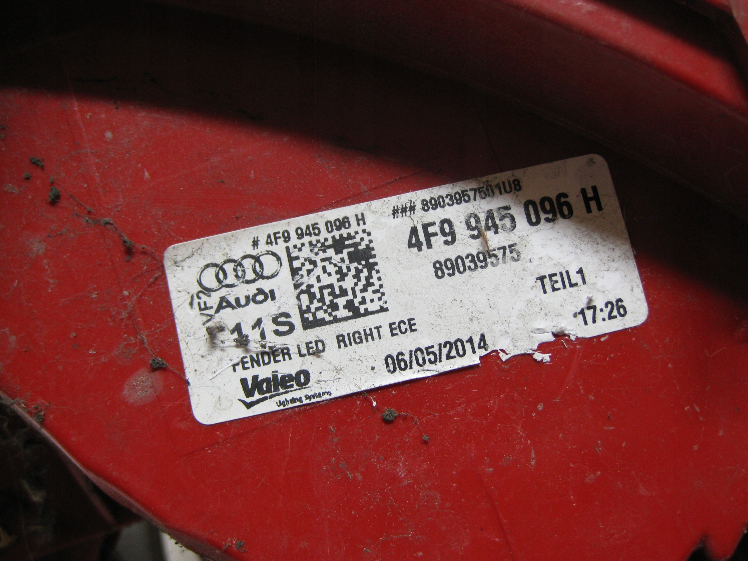 AUDI A6 C6 05R Licht rechts heck 4F9945096H EU