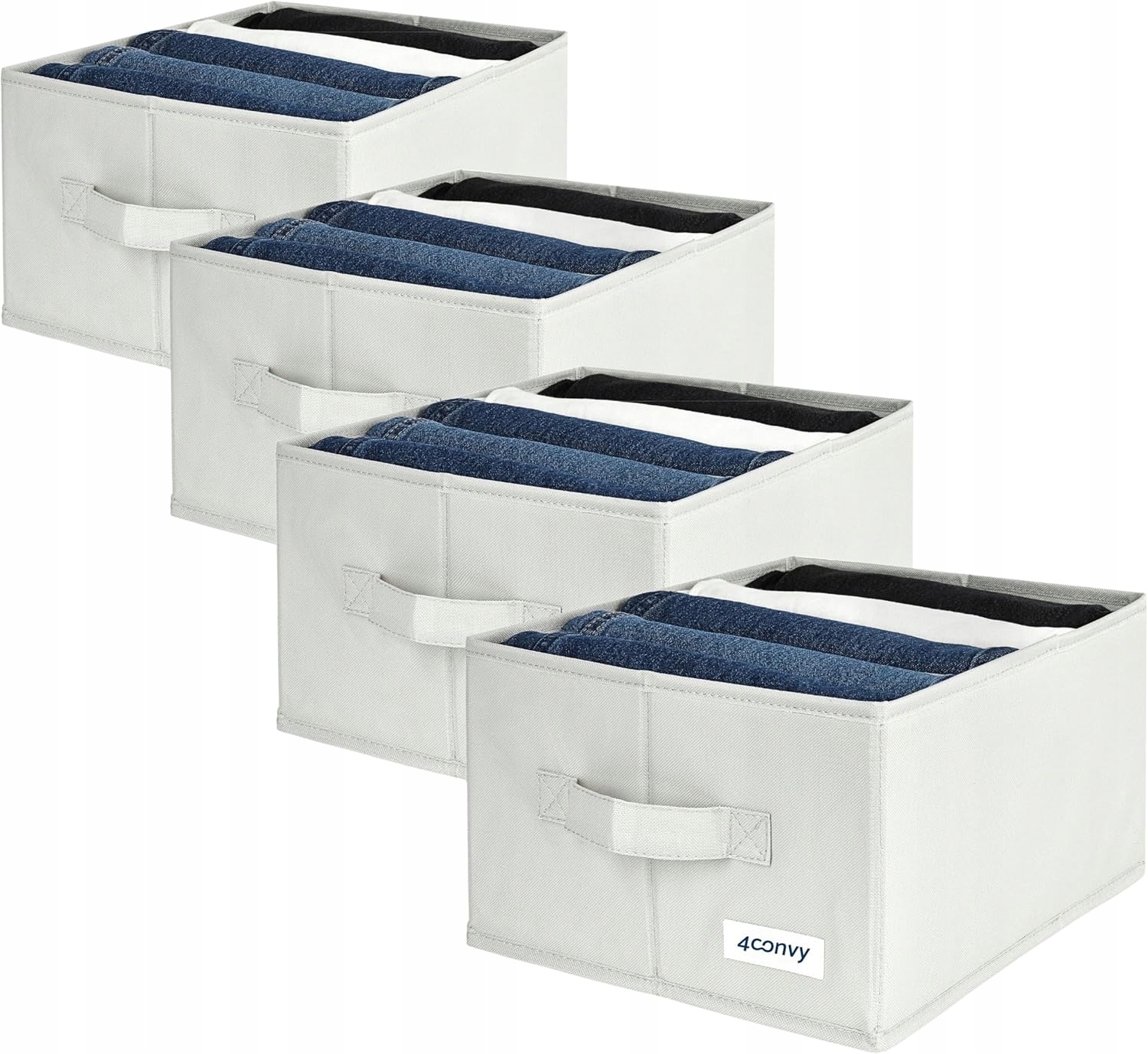 Organizér do šatní skříně – sada 4 Krabička ke kalhotám a oblečení