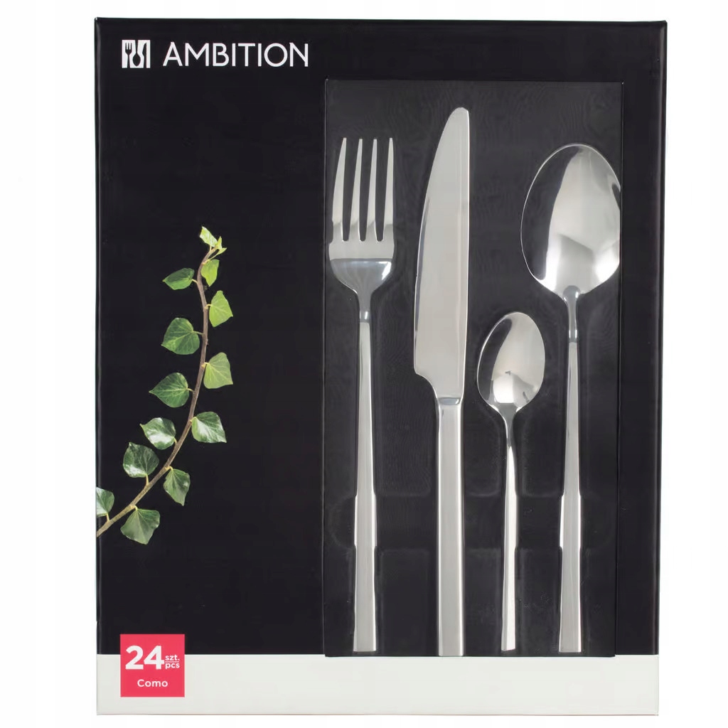 Ambition Komplet zestaw sztućców COMO 24el. 6os. Marka Ambition