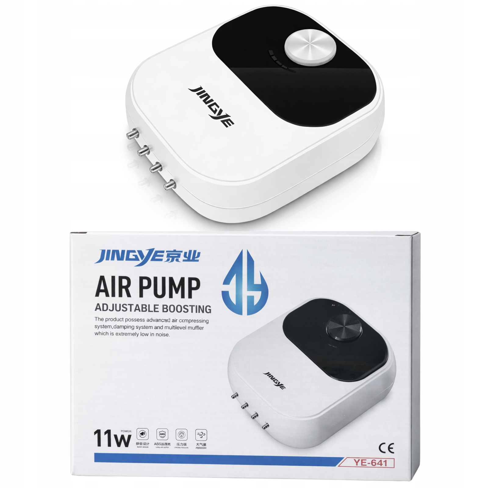 Provzdušňovač do akvária Regulace akvarijní pumpa 4 výstupy 11W 720L/h