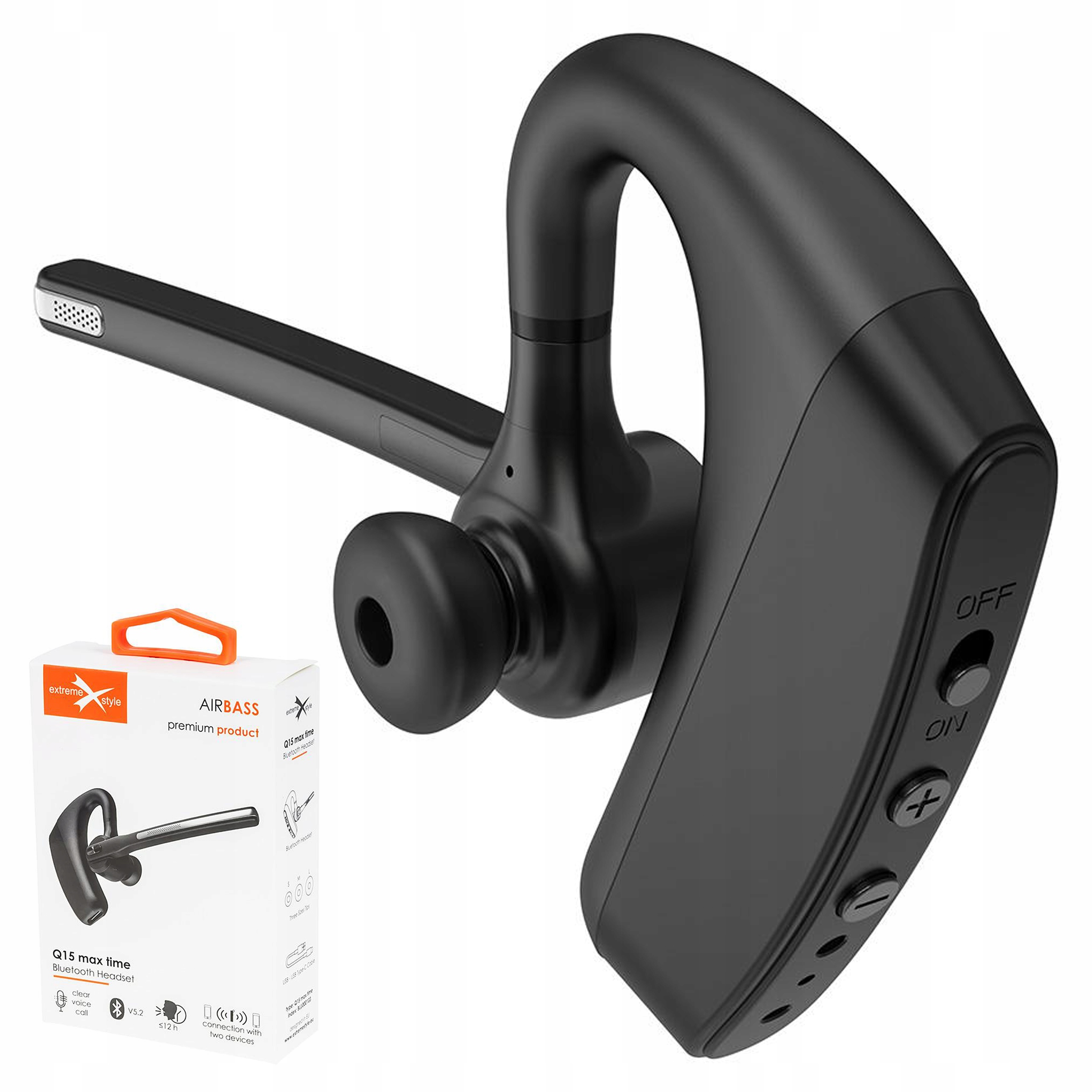 Bezprzewodowa Słuchawka Multipoint Z Mocną Bateria Redukcja Szumów