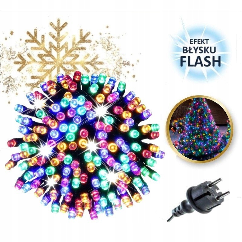 Světla lampičky 500 Led Multicolor, Flash Bílá LAMP31MULTI