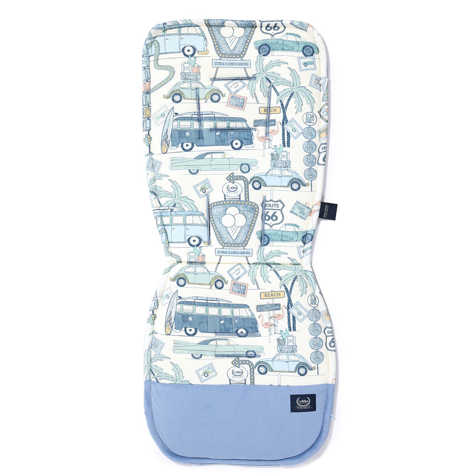 La Millou Organic Stroller Pad Route 66 Colour