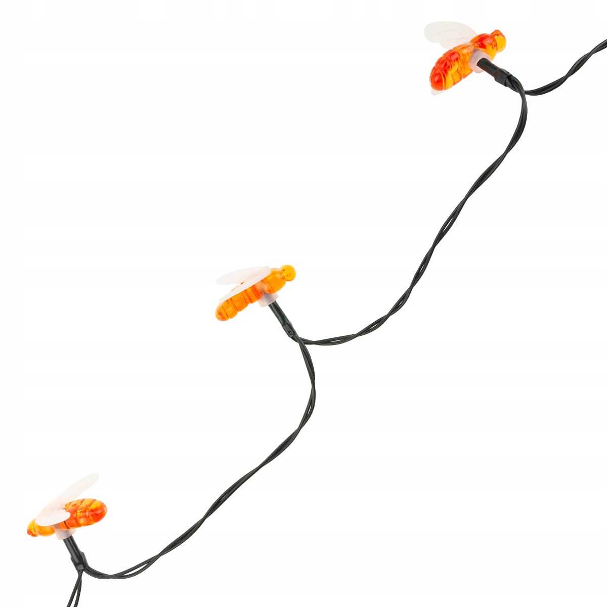 GIRLANDA LAMPKI PSZCZOŁY ZESTAW LAMPEK 20 LED OGRODOWE SOLARNE PSZCZÓŁKI Kolor żółty