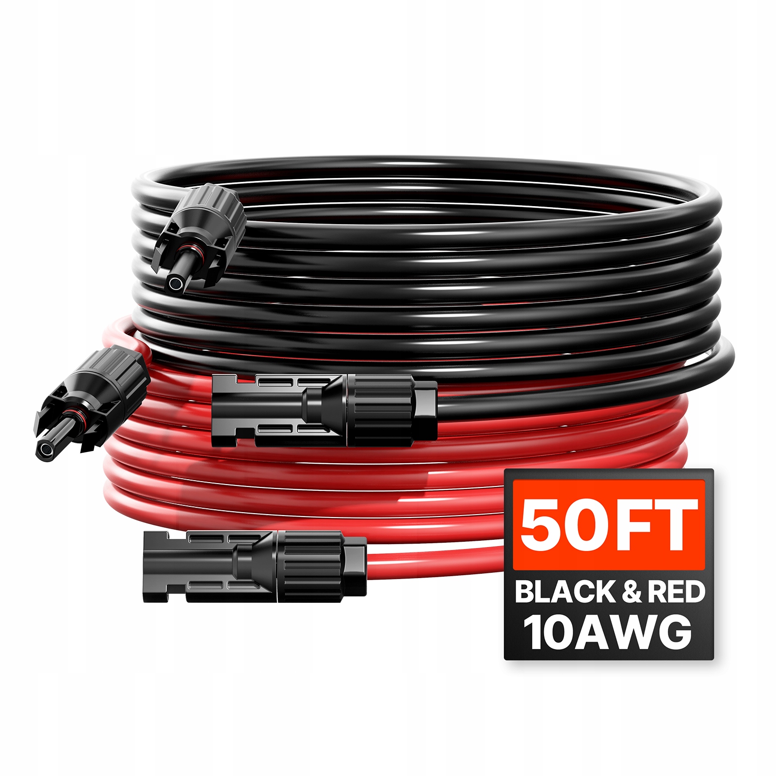 Vevor Predlžovací Kábel Pre Solárne Panely 2X15.24 M 10AWG IP67 Silný Solárny