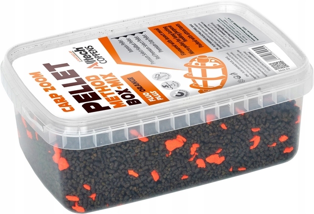 Pellet Method Box Mix Fluo Orange Plus 500 g Carp Zoom