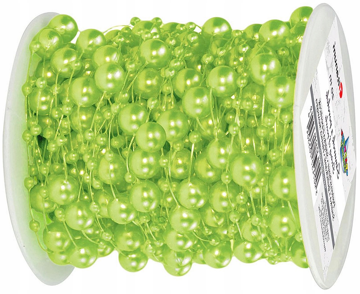 

Perełki na Żyłce 1 metr / 100 cm - Zielone Jasne