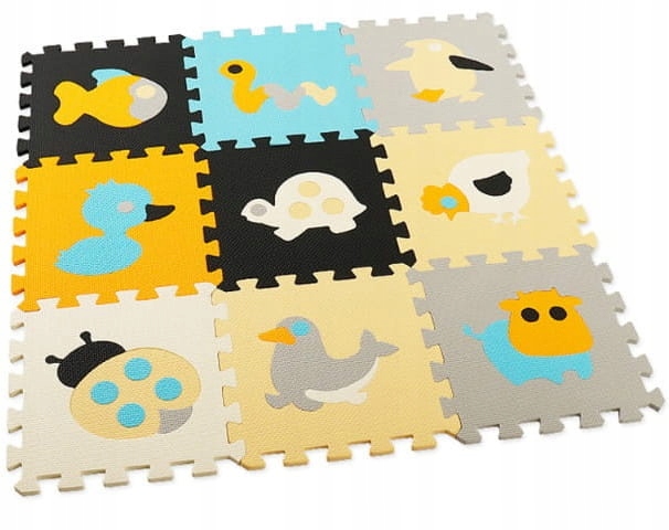 

Mata Piankowa Edukacyjna Kolorowa Puzzle Zwierzęta