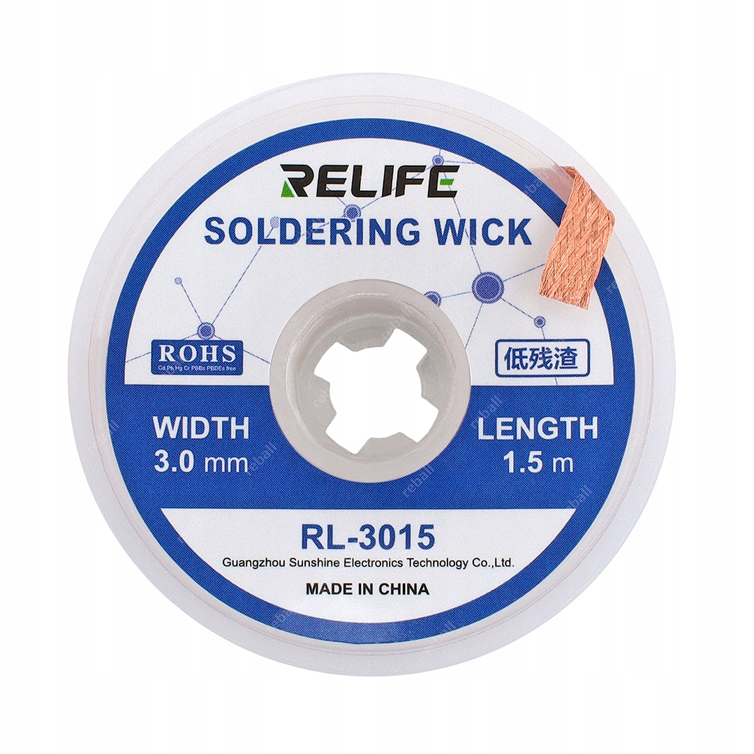 

Plecionka Ssąca 3mm Relife RL-3015 Hq Smd Bga Flux