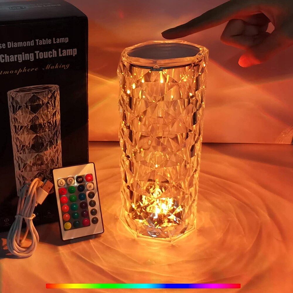 RGB Crystal Table Lamp Rose Light Projector 3/16 Marka Inna