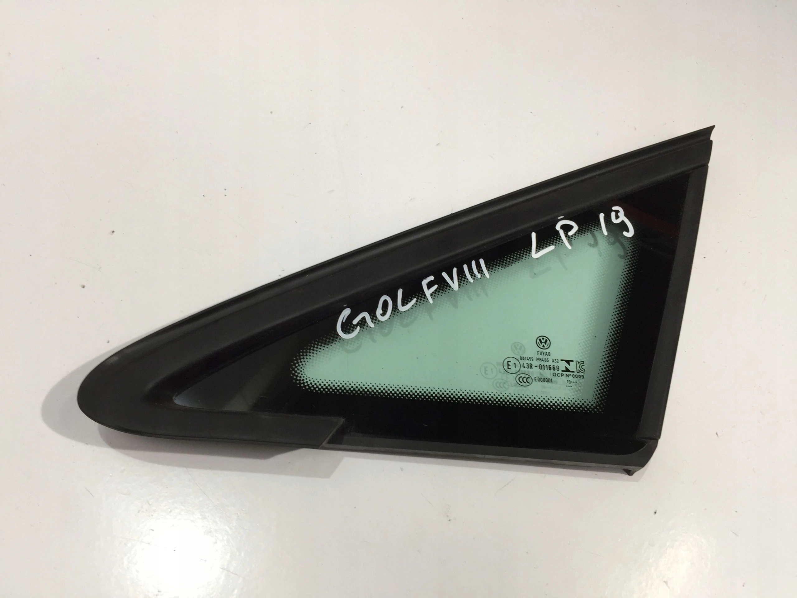 VW GOLF 8 VIII 2019 СТЕКЛО KAROSERYJNĄ ЛЕВЫЙ ПЕРЕД