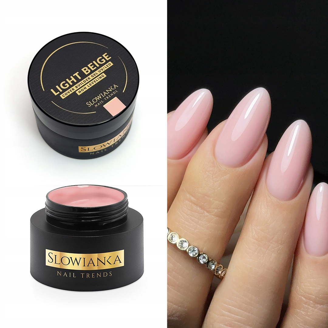 Světlé Béžový Krycí Gel nevyrovnávací Slowianka Nail Trends 50g