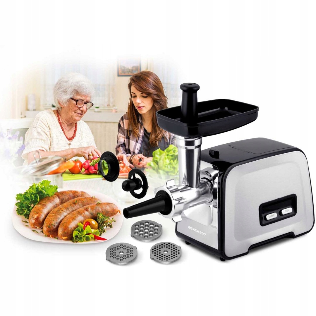 Elektrický mlýnek na maso, plnička Berdsen BD-601A 450/1200W