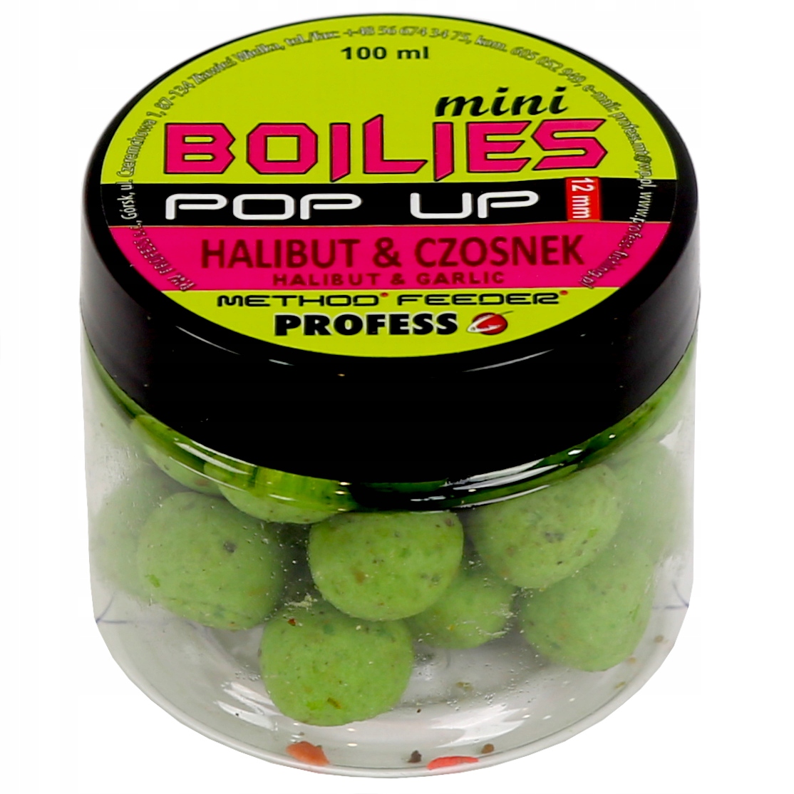 Kulki POP UP 12mm PROFESS - HALIBUT / CZOSNEK Marka Profess