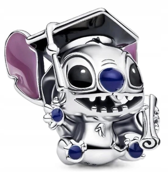 Přívěsek Pandora Na Závěr Studia Disney Stitch 793789C01 Stříbrný