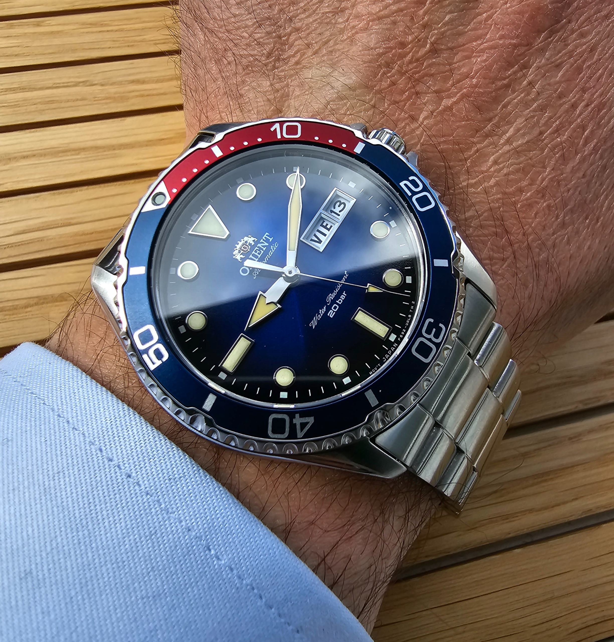 ORIENT NEW KAMASU RA-AA0812L19B SZAFIR 20ATM Rodzaj analogowe