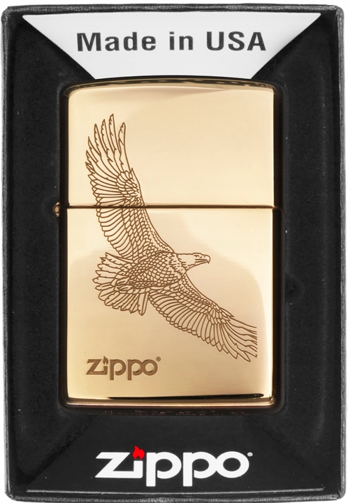 Zapalovač Zippo Eagle Bras 60001332 Větruodolný benzínový