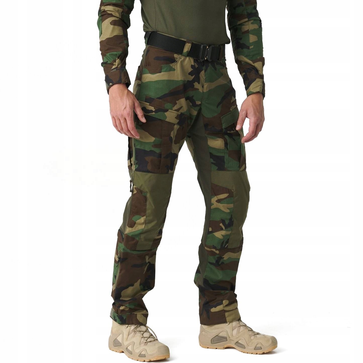 Vojenské kalhoty Helikon Mcdu Us Woodland/Olive Green vel. Xs Long