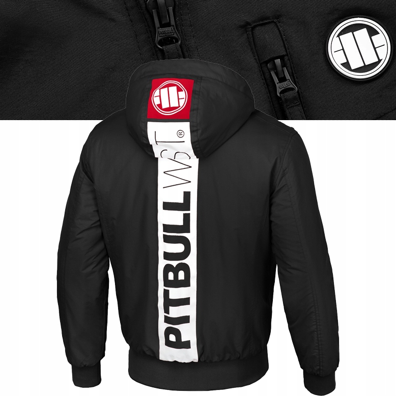 

Męska Kurtka zimowa Pitbull Ocieplana z Kapturem