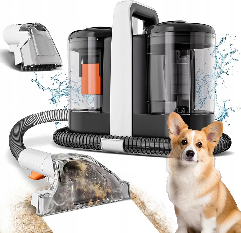 Odkurzacz Do Pracy Na Mokro I Sucho 600 W 15 Kpa 1.5L +2 Głowice Szczotkowe