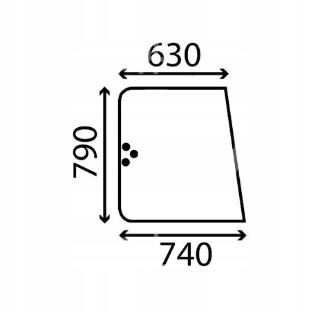 čelní sklo traktor Renault 751-8514 781S-851.4S, boční